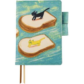 ほぼ日 Hobonichi Techo Original Cover [A6 Planner Cover Only] Keiko Shibata: Bread floating in the wind, White