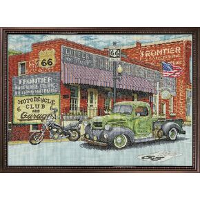 Design Works Crafts Cross Stitch Kit, Frontier Hardware (14 Count)