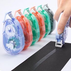 Scrapbook Tape, 6 Pack Double Sided Tape Roller for Crafts, Scrapbooking Tape, Adhesive Tape Glue Runner, Photo Tape for Scrapbooking- Glue Tape