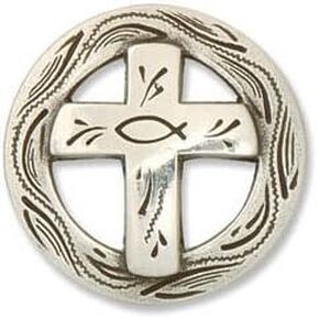 Tandy Leather Christian Cross Concho 1-1/4" (32 mm) 7180-05