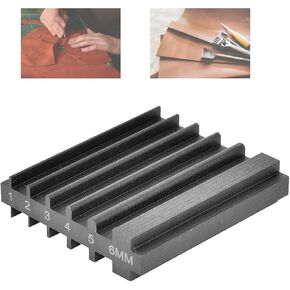 Sharpener Guide For Leather Sharpener Leather Edger Bevelers Tool, Leather Beveler Sharpen Sharpener Guide Bevellers Trimmer Groovers Punche Helper Tool 6MM for Leather Cutter Head Sharpening