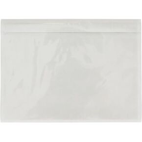 7.5" x 5.5" Packing List Envelopes, Shipping Label Sleeves Clear Unprinted Transparent Self-adhesive Closed Bags Mailing Bags（100 pieces ）
