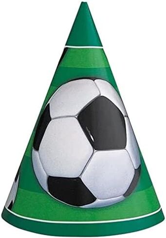 Adorable Multicolor 3D Soccer Party Hats - Pack of 8 - Fun & Festive Headwear - Premium Material - Perfect for the Ultimate Soccer Themed Celebration in Saudi Arabia