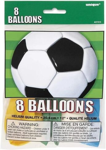 Adorable Multicolor 3D Soccer Party Hats - Pack of 8 - Fun & Festive Headwear - Premium Material - Perfect for the Ultimate Soccer Themed Celebration in Saudi Arabia