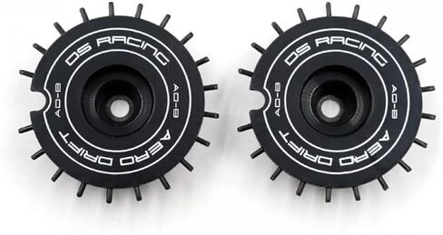 1/10 RC Aero Drift Wheel Covers, Flat Type, Compatible with Drift Element and Feathery Wheels Rims, Aerodynamic, Protective, Customizable (Black) in Saudi Arabia