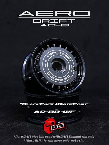 1/10 RC Aero Drift Wheel Covers, Flat Type, Compatible with Drift Element and Feathery Wheels Rims, Aerodynamic, Protective, Customizable (Black) in Saudi Arabia