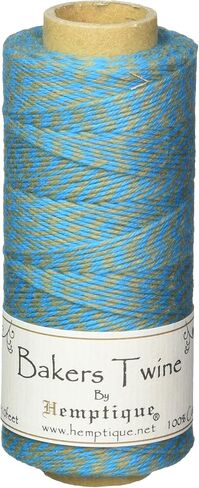 Hemptique Baker's Twine Spool, Blue and White in Kuwait