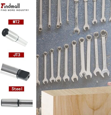 findmall 2MT To 2JT Tanged End Drill Chuck Arbor MT2 JT2 Fit for Drill Milling Boring Lathes in Saudi Arabia