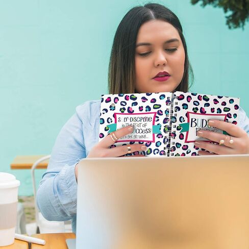 منظم ميزانية لمدة 12 شهرًا، منظم تعقب الفواتير مع تقويم وجيوب للإدارة المالية، 354 ملصقًا | الميزانية الموثق ™ in Kuwait