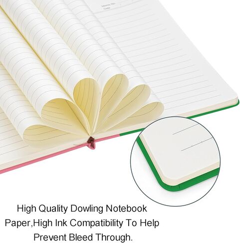 AKA Sorority Gift Leather Notebook for Women Girls Pink and Green Greek Sorority Journal Notebook Sisterhood Graduation Gift (2) in Saudi Arabia