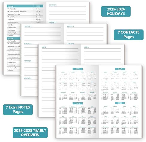 6 Pack Pocket Calendar 2025-2026 for Purse, 3.5 x 6 Inch Pocket Planner Small Monthly Calendar from Jan 2025 to Dec 2026 for Women Men New Year Gifts(Pink) in Saudi Arabia