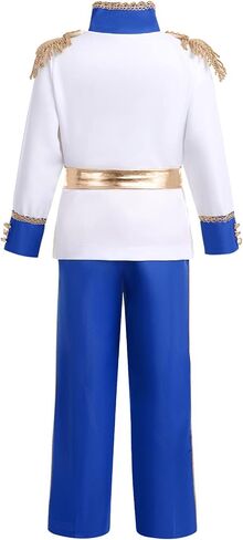 FYMNSI Kids Boys King Prince Charming Costume Halloween Christmas Outfits Storybook Royal Medieval Knight Cosplay Dress Up in Kuwait