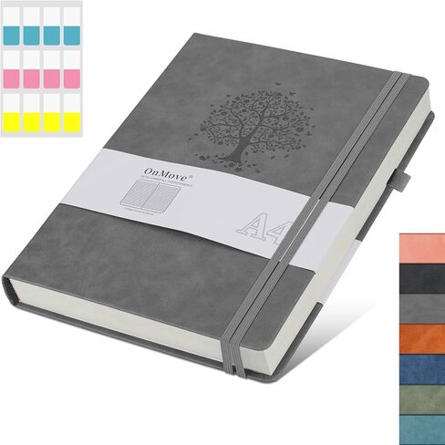 Large Notebook Journal for Women Men A4 Hardcover Leather with Pen Loop College Ruled Large Journals for Note Taking Travel Work School Lined Sky Blue in Saudi Arabia