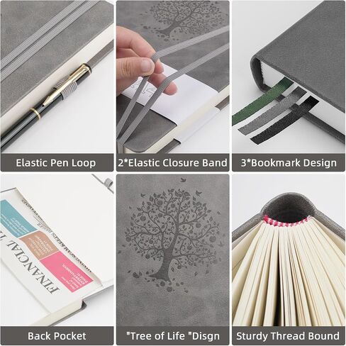 Large Notebook Journal for Women Men A4 Hardcover Leather with Pen Loop College Ruled Large Journals for Note Taking Travel Work School Lined Sky Blue in Saudi Arabia