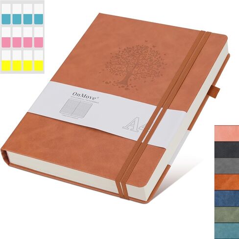 Large Notebook Journal for Women Men A4 Hardcover Leather with Pen Loop College Ruled Large Journals for Note Taking Travel Work School Lined Sky Blue in Saudi Arabia