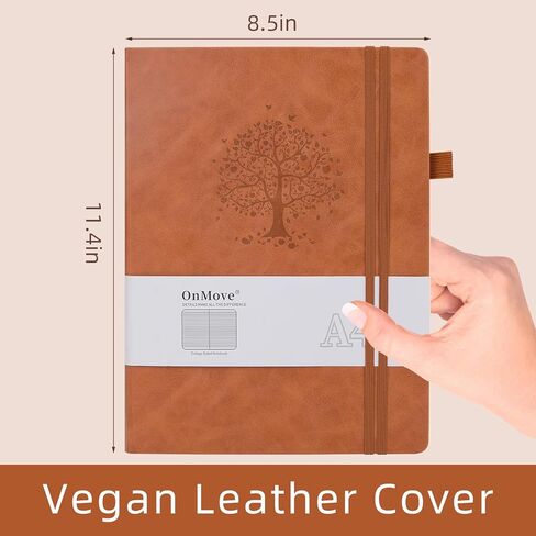 Large Notebook Journal for Women Men A4 Hardcover Leather with Pen Loop College Ruled Large Journals for Note Taking Travel Work School Lined Sky Blue in Saudi Arabia