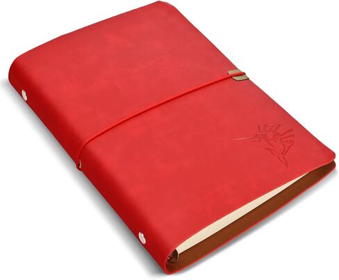 Black Faux Leather Journal for Men - A5 Refillable Notebook, 160 Lined Pages - Classic Gift for Writers & Professionals in Saudi Arabia