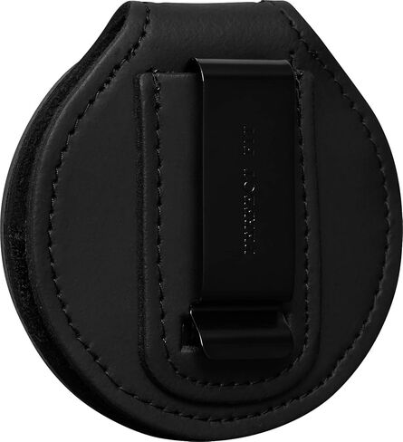 Perfect Fit 6 Point Star Badge Holder Illinois Sheriff Belt Clip Neck Chain Police Law Enforcement Black Leather (Cutout 229) in Kuwait