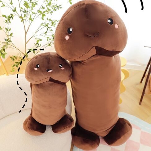 PeePee Pillow™, The Big PeePee Plush Phallic Novelty Cuddle Pillow, Peach or Brown (Brown, 11.8in (30cm)) in Saudi Arabia