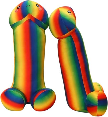 PeePee Pillow™, The Big PeePee Plush Phallic Novelty Cuddle Pillow, Peach or Brown (Brown, 11.8in (30cm)) in Saudi Arabia