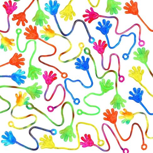 150 قطعة من ألعاب الأيدي اللزجة الممتعة اللامعة للأطفال في حفلات أعياد الميلاد وحقائب الهدايا ومستلزمات الفصول الدراسية وصندوق الكنز وجوائز الكرنفال وهدايا عيد الفصح in Kuwait