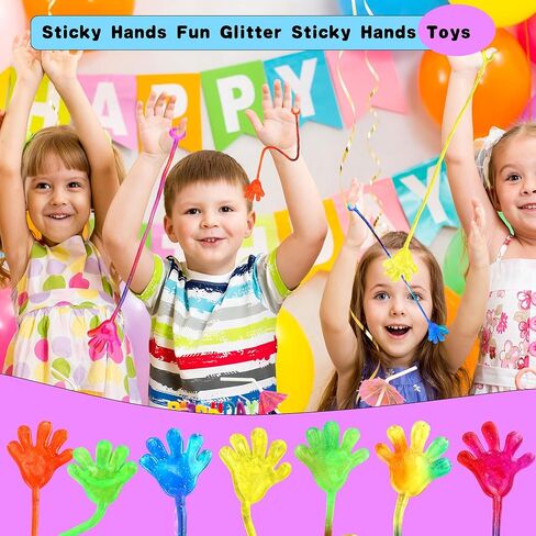150 قطعة من ألعاب الأيدي اللزجة الممتعة اللامعة للأطفال في حفلات أعياد الميلاد وحقائب الهدايا ومستلزمات الفصول الدراسية وصندوق الكنز وجوائز الكرنفال وهدايا عيد الفصح in Kuwait