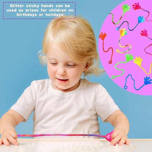150 قطعة من ألعاب الأيدي اللزجة الممتعة اللامعة للأطفال في حفلات أعياد الميلاد وحقائب الهدايا ومستلزمات الفصول الدراسية وصندوق الكنز وجوائز الكرنفال وهدايا عيد الفصح in Kuwait