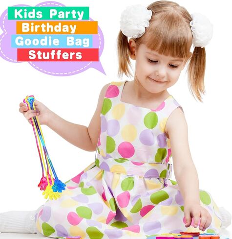 150 قطعة من ألعاب الأيدي اللزجة الممتعة اللامعة للأطفال في حفلات أعياد الميلاد وحقائب الهدايا ومستلزمات الفصول الدراسية وصندوق الكنز وجوائز الكرنفال وهدايا عيد الفصح in Kuwait