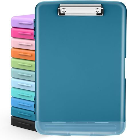 Sooez Clipboards with Storage, High Capacity Clip Boards 8.5x11 with Storage, Heavy Duty Nursing Clipboard Folder, Plastic Clipboard with Pen Holder for Women Teachers Work, School & Office Supplies in Kuwait