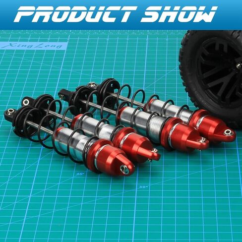 RCAWD Kraton 8S ومجموعة ممتص الصدمات الدوارة ترقيات للأجزاء الأمامية والخلفية 1/5 ARRMA لـ #ARA330609#ARA330610 أحمر in Saudi Arabia