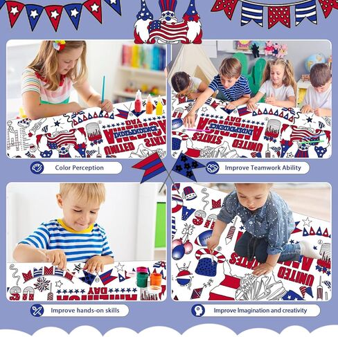 ملصق تلوين عملاق لعام 2025 من DDMY، غطاء طاولة تلوين ورقي للرسم متعدد الاستخدامات مقاس 72 × 35.5 بوصة، ملصق تلوين للحرف الفنية للأطفال مثالي لتزيين حفلات المدرسة/حفلات الأطفال/المناسبات الخاصة in Kuwait