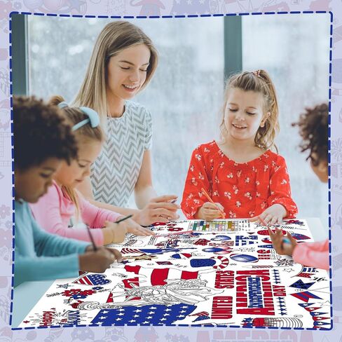 ملصق تلوين عملاق لعام 2025 من DDMY، غطاء طاولة تلوين ورقي للرسم متعدد الاستخدامات مقاس 72 × 35.5 بوصة، ملصق تلوين للحرف الفنية للأطفال مثالي لتزيين حفلات المدرسة/حفلات الأطفال/المناسبات الخاصة in Kuwait