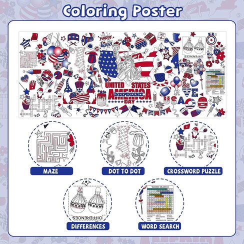 ملصق تلوين عملاق لعام 2025 من DDMY، غطاء طاولة تلوين ورقي للرسم متعدد الاستخدامات مقاس 72 × 35.5 بوصة، ملصق تلوين للحرف الفنية للأطفال مثالي لتزيين حفلات المدرسة/حفلات الأطفال/المناسبات الخاصة in Kuwait