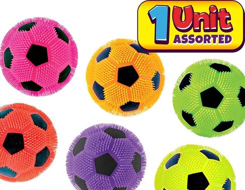كرات ضغط كرة القدم المضيئة من JA-RU (كرتين متنوعتين) كرات حسية إسفنجية ذات طابع رياضي للأطفال. حقيبة هدايا عيد الميلاد لمستلزمات حفلات الكريسماس من Party Favor Fidget Pack. 6708-2س in Kuwait