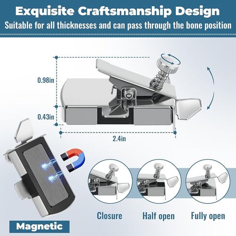 Threlaco 3 Pcs Magnetic Seam Guide for Sewing Machine(1) 1/4" Seam Diagonal Seam Tapes 10yard Each Roll(2), Sewing Supplies Magnetic Sewing Guide Sewing Accessories with Bias Tape Maker in Saudi Arabia