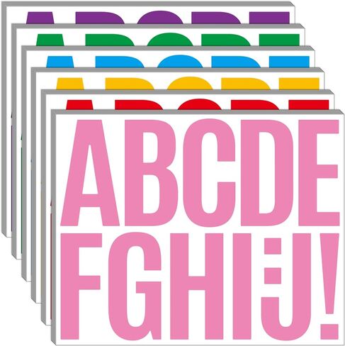 Bemeol 36 Sheets Letter Stickers 3 Inch Vinyl Letters Alphabet Stickers Self Adhesive Stick on Letters for School Office Home Bulletin Boards Mailbox Decor(Black,3Inch) in Saudi Arabia