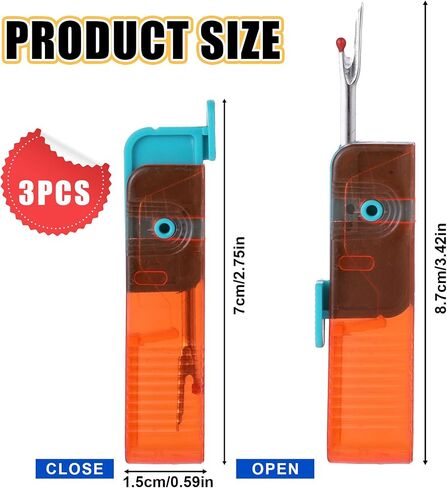 3 Pack Multifunctional Sewing Thread Removing Seams Rippers, Seam Ripper, Folding Seam Rippers for Sewing, Portable Thread Cutter, Stitch Remover Tool for Needlework, Crafting, DIY in Saudi Arabia