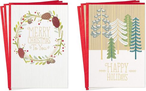 Hallmark Pack of Peanuts Christmas Cards, Ice Skating (10 Cards with Envelopes) in Saudi Arabia
