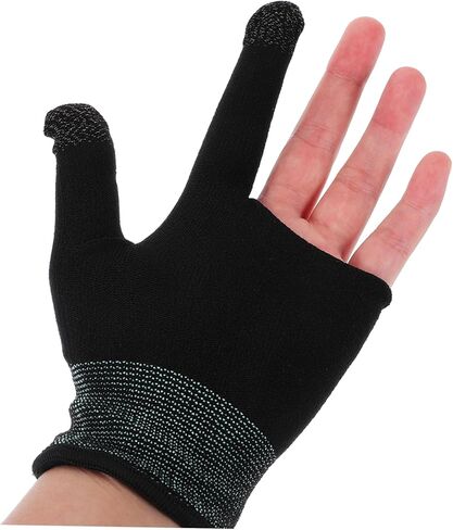 زوج واحد من قفازات مرساة ألعاب الهاتف المحمول بأكمام الإبهام، قفازات ألعاب الهاتف المحمول، قفازات أصابع الألعاب، قفازات أصابع للعبة، أكمام أصابع الألعاب، أكل الدجاج، ألياف فضية متقدمة in Kuwait