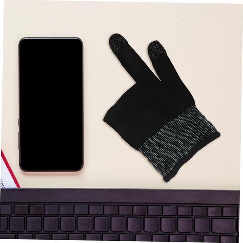 زوج واحد من قفازات مرساة ألعاب الهاتف المحمول بأكمام الإبهام، قفازات ألعاب الهاتف المحمول، قفازات أصابع الألعاب، قفازات أصابع للعبة، أكمام أصابع الألعاب، أكل الدجاج، ألياف فضية متقدمة in Kuwait