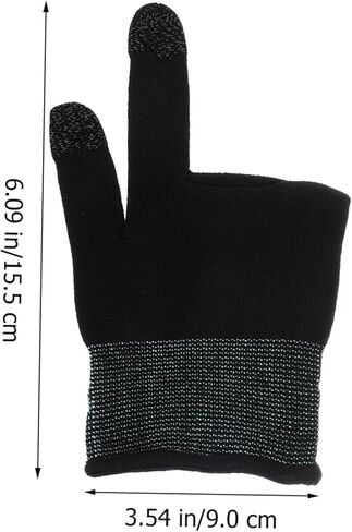 زوج واحد من قفازات مرساة ألعاب الهاتف المحمول بأكمام الإبهام، قفازات ألعاب الهاتف المحمول، قفازات أصابع الألعاب، قفازات أصابع للعبة، أكمام أصابع الألعاب، أكل الدجاج، ألياف فضية متقدمة in Kuwait