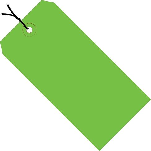 Aviditi Strung Shipping Tags, 4 1/4" x 2 1/8", 13 Pt, Orange, with Reinforced Eyelet, to Identify Or Address Items That Cannot be Labeled and to Color Code Shipments, Case of 1000 in Saudi Arabia