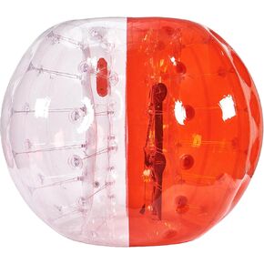 Inflatable Bumper Ball 1-Pack, 4FT/1.2M Body Sumo Zorb Balls for Teen & Adult, 0.8mm Thick PVC Human Hamster Bubble Balls for Outdoor Team Gaming Play, Bumper Bopper Toys for Garden, Yard, Park