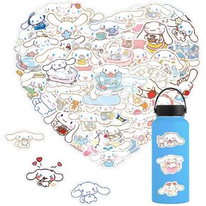120 PCS Cinnamoroll Stickers, Cute Cinnamoroll Cartoon Stickers, Kawaii Vinyl Stickers for Girls, Perfect Gifts for Kids Water Bottle, Laptop, Notebook, Journal