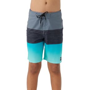 O'NEILL Boy's 17 Stripe Boardshorts - Water Resistant Swim Trunks for Kids with Quick Dry Stretch Fabric and Pockets