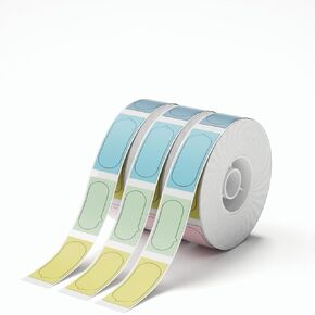 NIIMBOT D11 Luminous Label Maker Tape 3 Rolls Adhesive Label Paper 0.51" X 1.38" (13 X 35mm) 90 Labels/Roll, Compatible for NIIMBOT D11 D110 Label Printer, 3-Roll in Kuwait