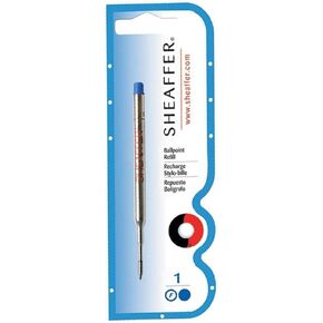 Sheaffer Ballpoint Pen Refill, Black Ink, Medium Point, 6/Refills