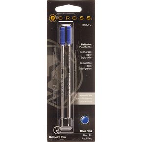 Cross Ballpoint Pen Refill 12-Pack Blue Fine