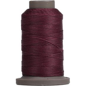 WUTA Round Waxed Thread Special Design for Leather Hand Sewing Leather Thread Wax String Polyester Cord Leather Craft Stitching Bookbind (Cream White, 0.65mm, 76Yards)