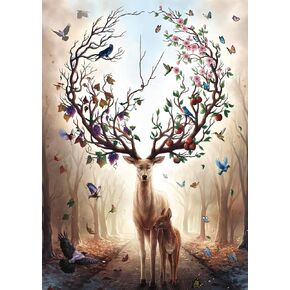Ravensburger Fantasy Deer 1000 Piece Jigsaw Puzzle for Adults | Unique, Pieces | Anti-Glare Surface | FSC Certified, Eco-Friendly | Amazon Exclusive